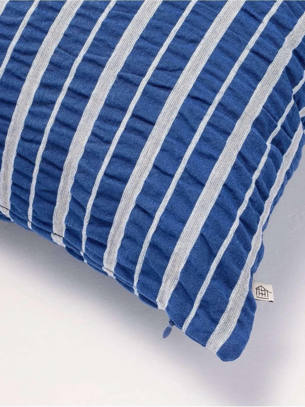 Hearth & Hand Magnolia Blue Stripe Seersucker Throw Pillow